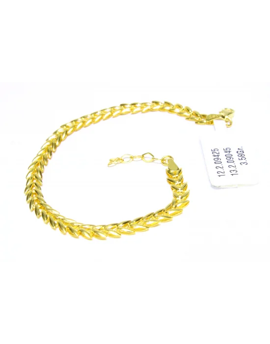 14 Ayar Altın Bileklik Künye Özel Tasarım 3.58 GR KNY4926