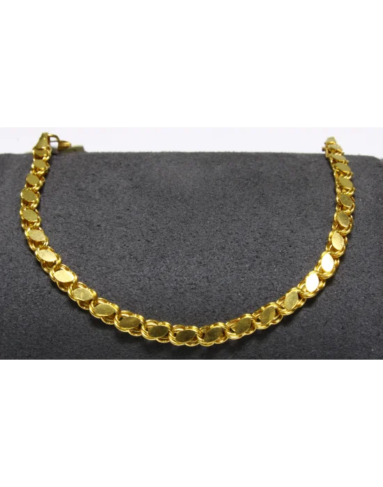14 Ayar Altın Bileklik Künye Özel Tasarım 4.41 GR KNY4693