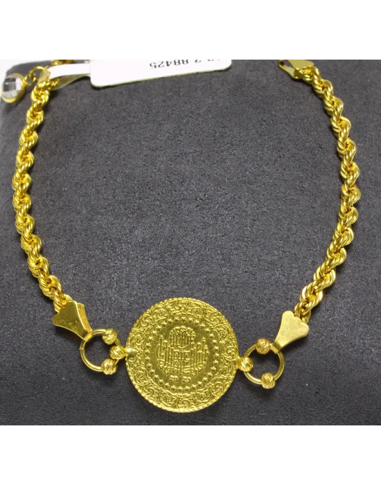 14 Ayar Altın Bileklik Künye Özel Tasarım 4.92 GR KNY4105