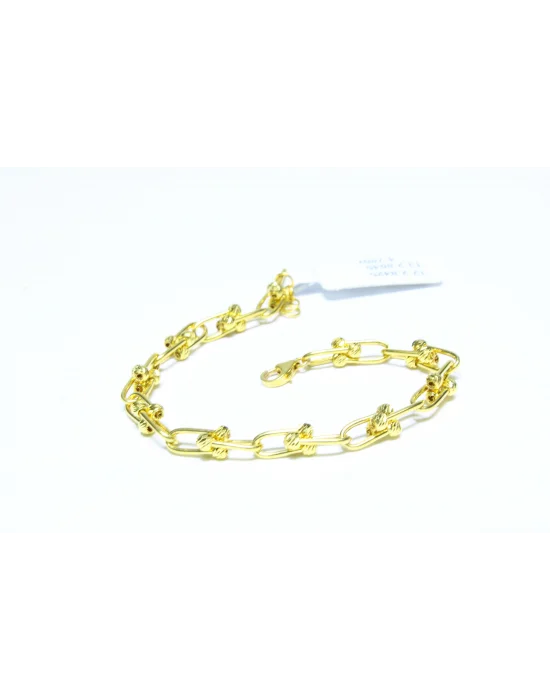 14 Ayar Altın Bileklik Künye Özel Tasarım 4.78 GR KNY4613