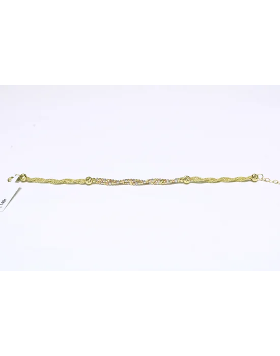 14 Ayar Altın Bileklik Künye Özel Tasarım 5.14 GR KNY0501