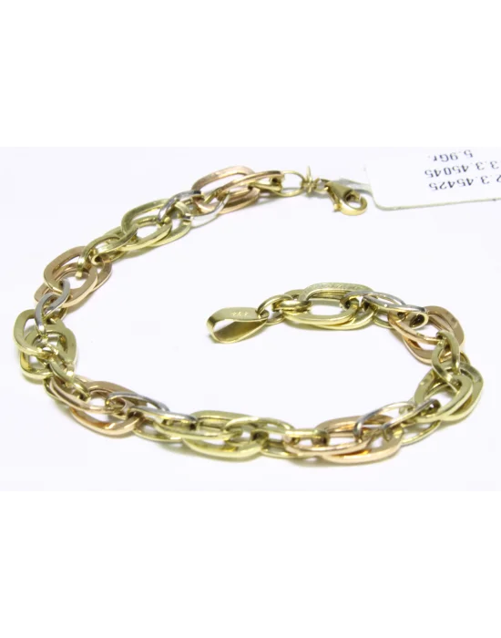 14 Ayar Altın Bileklik Künye Özel Tasarım 5.9 GR KNY4614