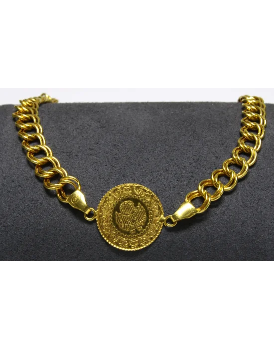 14 Ayar Altın Bileklik Künye Özel Tasarım 5.76 GR KNY4321