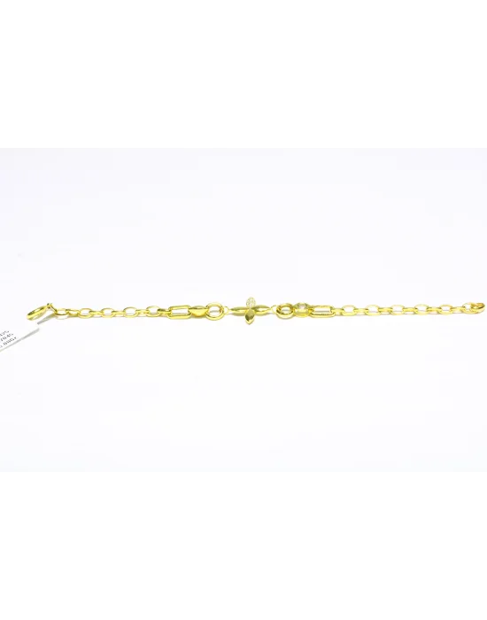 14 Ayar Altın Bileklik Künye Özel Tasarım 5.08 GR KNY4747