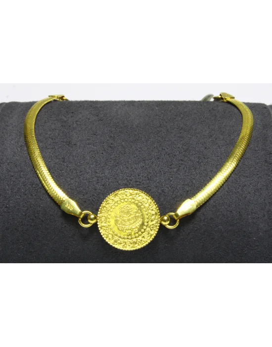 14 Ayar Altın Bileklik Künye Özel Tasarım 7.17 GR KNY2079