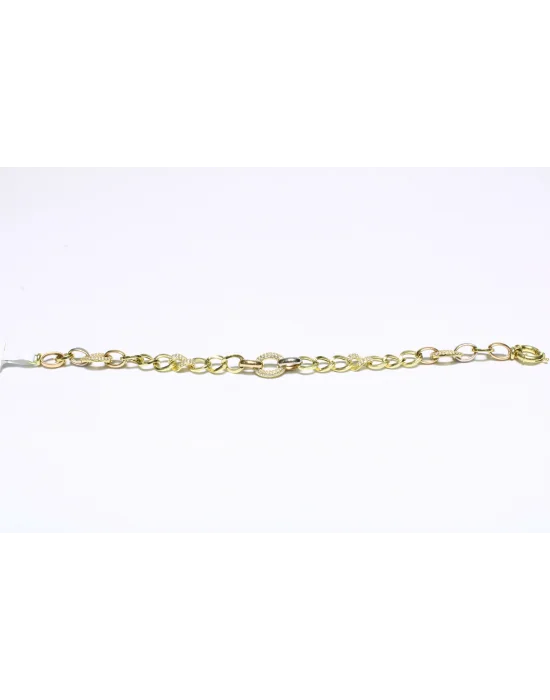 14 Ayar Altın Bileklik Künye Özel Tasarım 8.08 GR KNY2629
