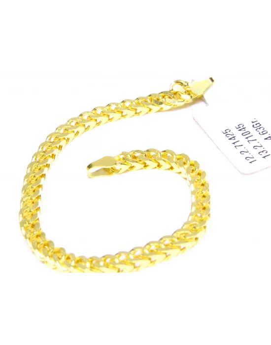 14 Ayar Altın Bileklik Künye Özel Tasarım 8.2 GR KNY3097