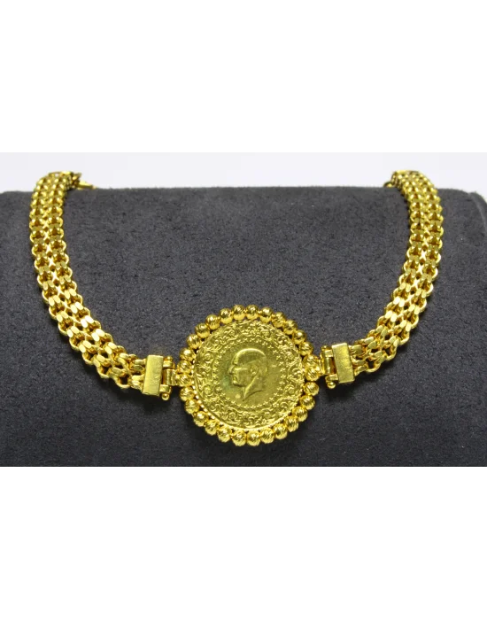 14 Ayar Altın Bileklik Künye Özel Tasarım 8.97 GR KNY4319