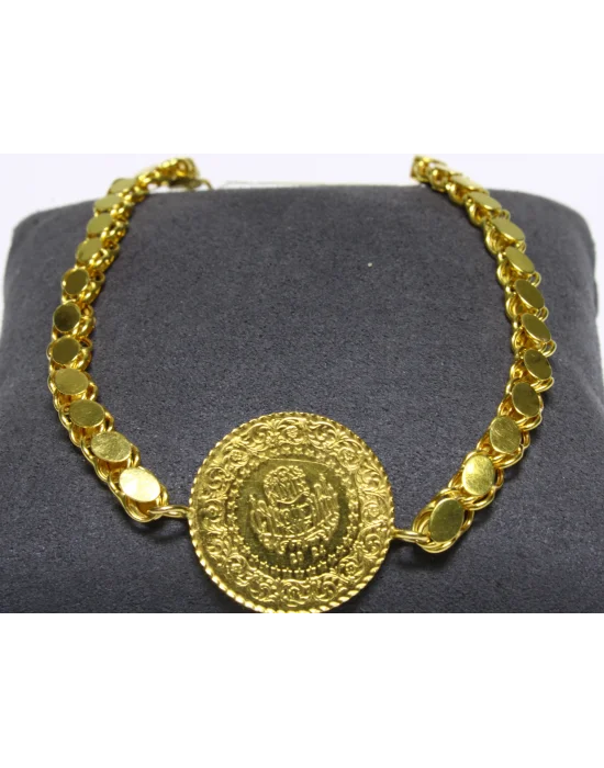 14 Ayar Altın Bileklik Künye Özel Tasarım 8.84 GR MDL4518