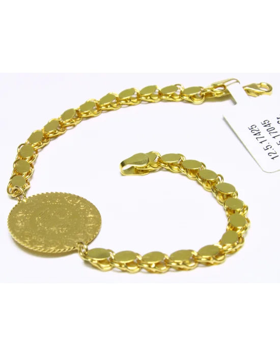 14 Ayar Altın Bileklik Künye Özel Tasarım 8.84 GR MDL4518
