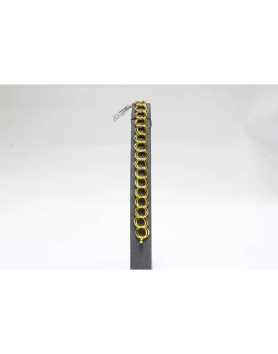 14 Ayar Altın Bileklik Künye Özel Tasarım Halkalı Model 6.32 GR KNY4679
