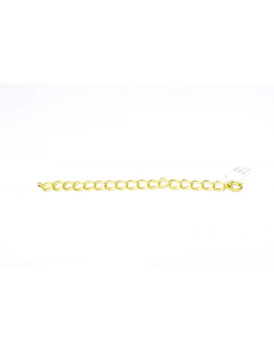 14 Ayar Altın Bileklik Künye Özel Tasarım Halkalı Model 8.12 GR MDL3176