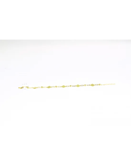 14 Ayar Altın Bileklik Künye Özel Tasarım Model 2.12 GR KNY4632