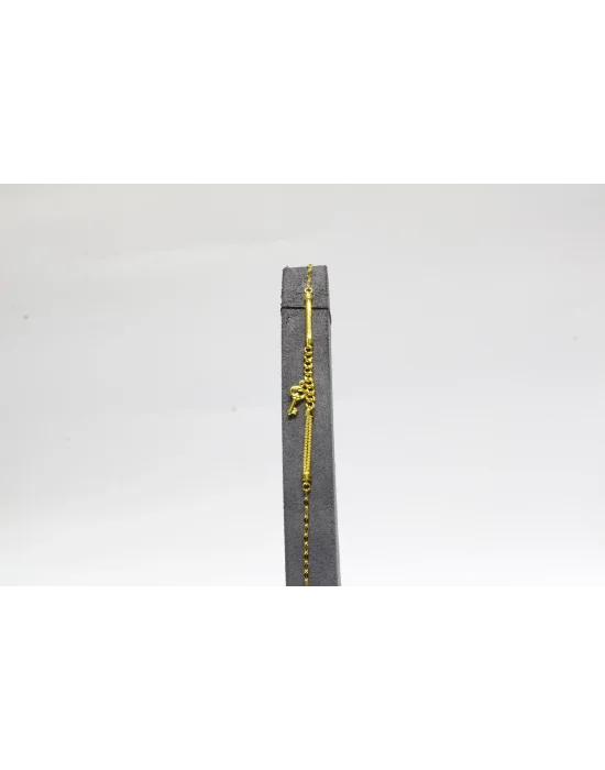 14 Ayar Altın Bileklik Künye Özel Tasarım Model 2.83 GR KNY4637