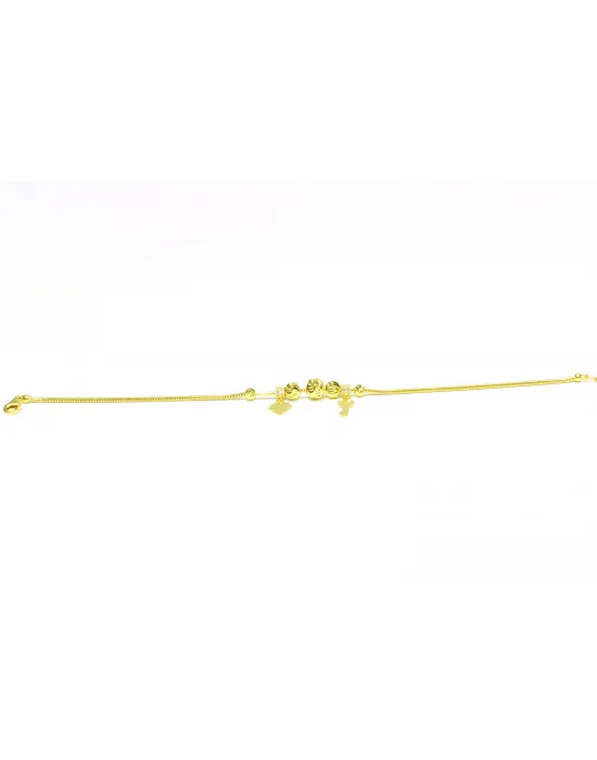 14 Ayar Altın Bileklik Künye Özel Tasarım Model 3.38 GR KNY2567