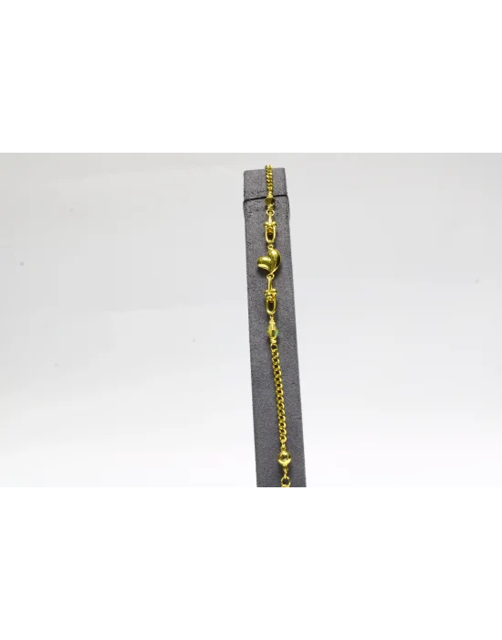 14 Ayar Altın Bileklik Künye Özel Tasarım Model 4.28 GR KNY4689