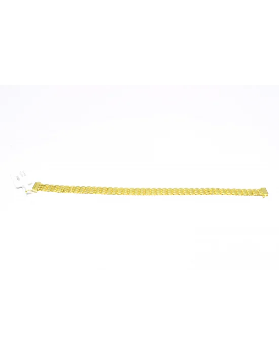 14 Ayar Altın Bileklik Künye Özel Tasarım Pullu Model 9.84 GR KNY2628