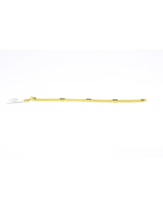 14 Ayar Altın Bileklik Künye Özel Tasarım Simgeli Model 9.26 GR KNY3771