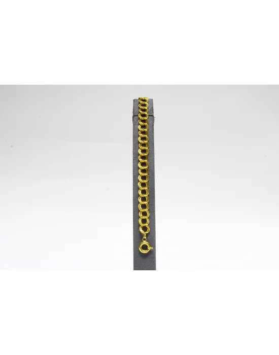 14 Ayar Altın Bileklik Künye Özel Tasarım Zincir Modeli 5.06 GR KNY3814
