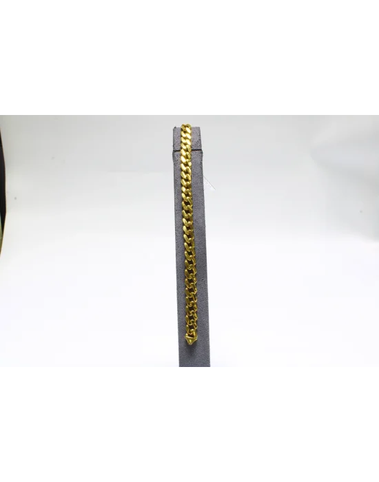 14 Ayar Altın Bileklik Künye Özel Tasarım Zincir Modeli 7.24 GR MDL3179