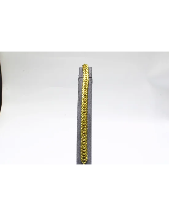 14 Ayar Altın Bileklik Künye Özel Tasarım Zincirli Model 9.58 GR KNY2555