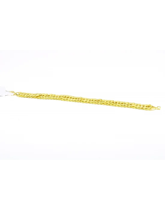 14 Ayar Altın Bileklik Künye Özel Tasarım Zincirli Model 9.58 GR KNY2555
