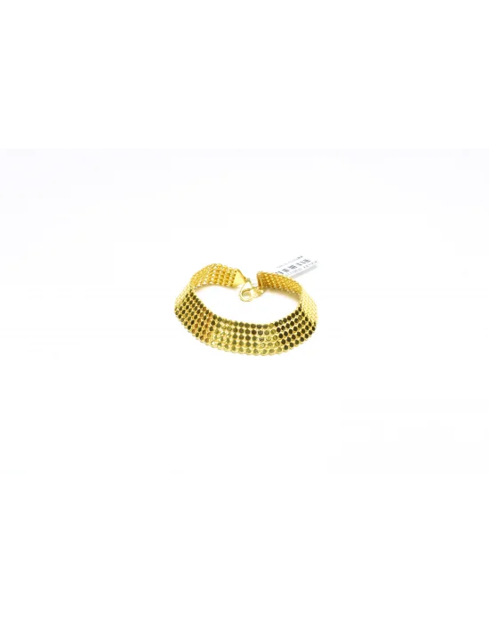 14 Ayar Altın Bileklik Künye Özel Tasarım Pullu Model 12.17 GR KNY2237