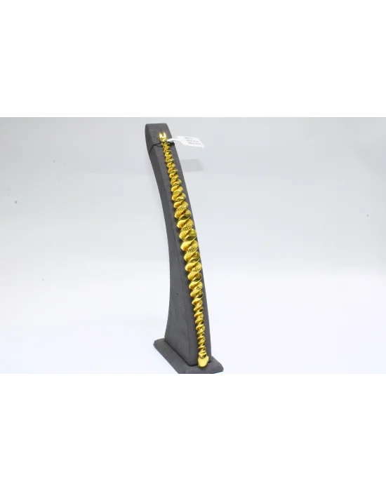 14 Ayar Altın Bileklik Künye Sarmal Model 17.79 GR KNY4028