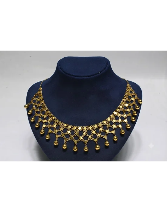 14 Ayar Altın Dört Sıralı Kişnişli Kolye 45 CM 20.26 GR KLY3578