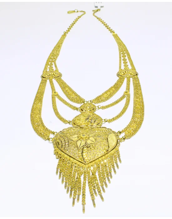 14 Ayar Altın Hint Kolye 60 CM 61.04 GR SET0990