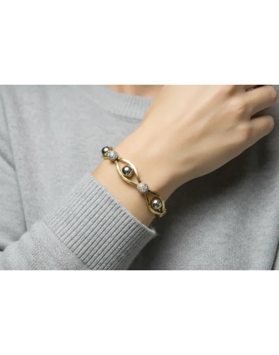 14 Ayar Altın Kelepçe Özel Tasarım 11.74 GR KLP0256
