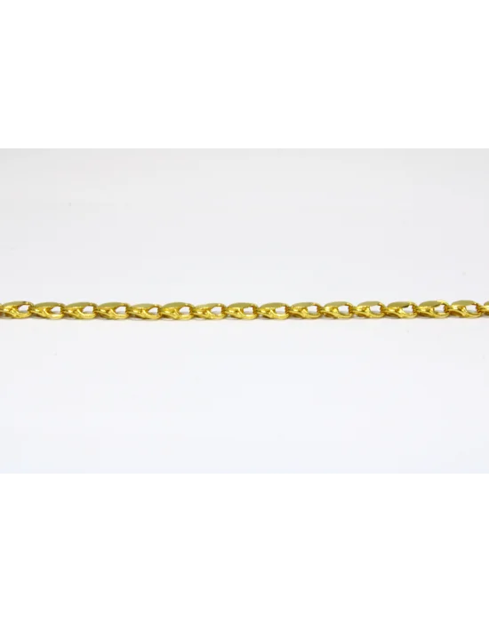 14 Ayar Altın Pullu Zincir Model Bileklik Künye