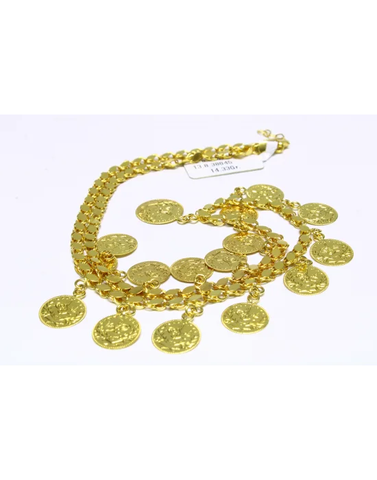 14 Ayar Altın Zincir Kolye 60 CM 14.33 GR KLY4691