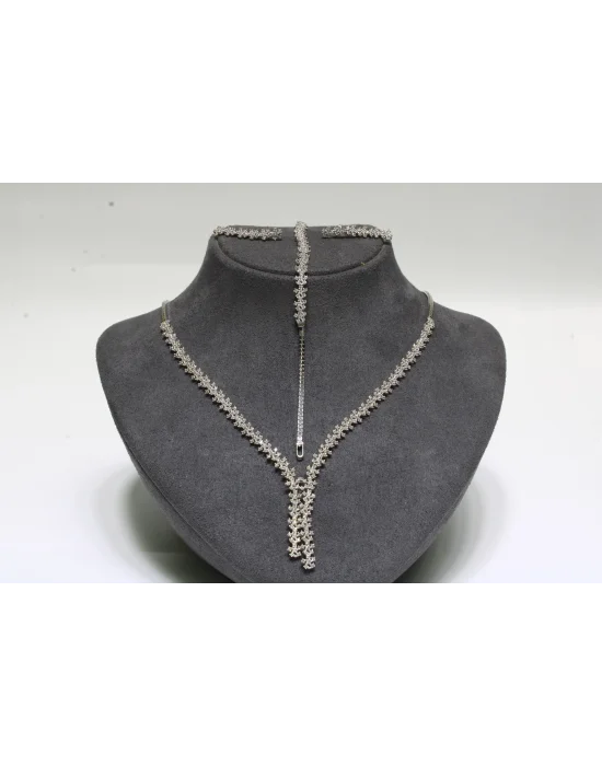 14 Ayar Beyaz Altın Set 16.7 GR SET0859 SET0860 SET0861