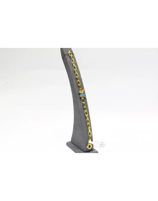 22 Ayar Altın Bileklik Künye Kelebek Model 7.13 GR KNY3323