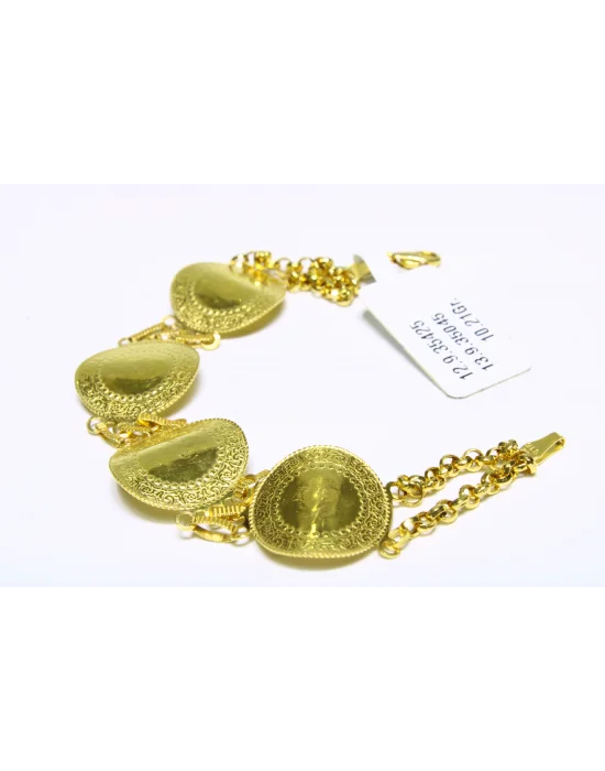 22 Ayar Altın Bileklik Künye Özel Tasarım 10.21 GR KNY4783