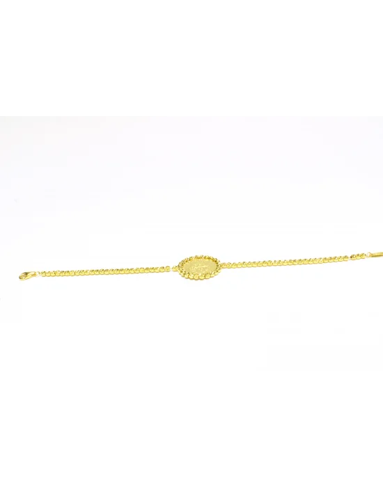 22 Ayar Altın Bileklik Künye Özel Tasarım 10.88 GR BLK0002