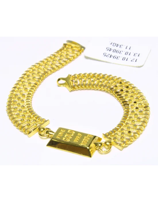 22 Ayar Altın Bileklik Künye Özel Tasarım 11.34 GR KNY4919