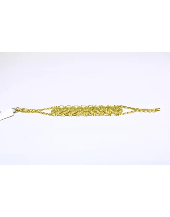 22 Ayar Altın Bileklik Künye Özel Tasarım 12.1 GR KNY2494