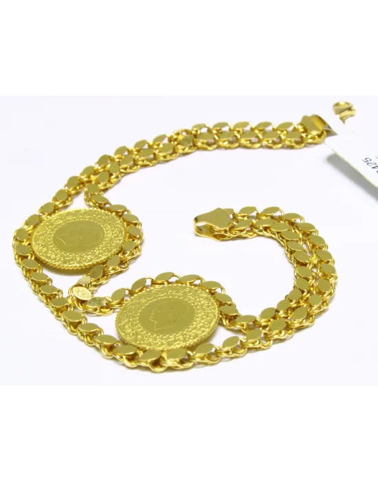 22 Ayar Altın Bileklik Künye Özel Tasarım 14.62 GR KNY4446