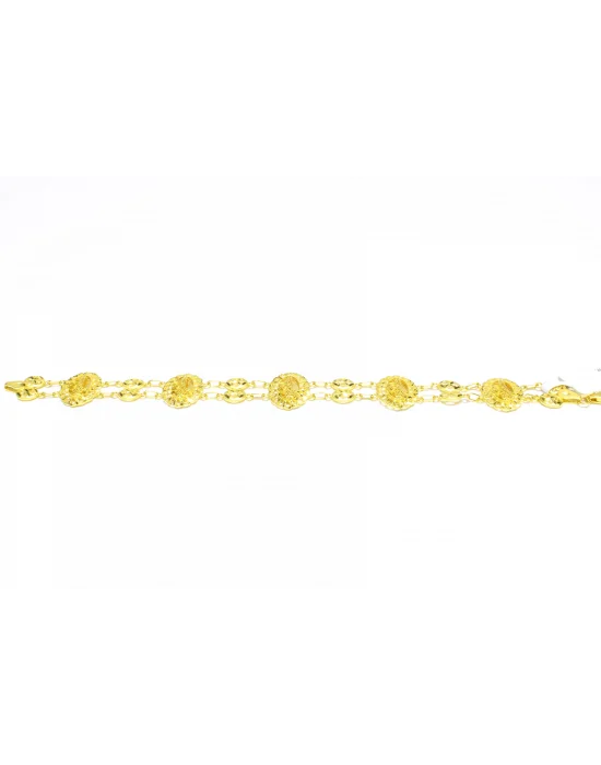 22 Ayar Altın Bileklik Künye Özel Tasarım 14.12 GR BLK0050