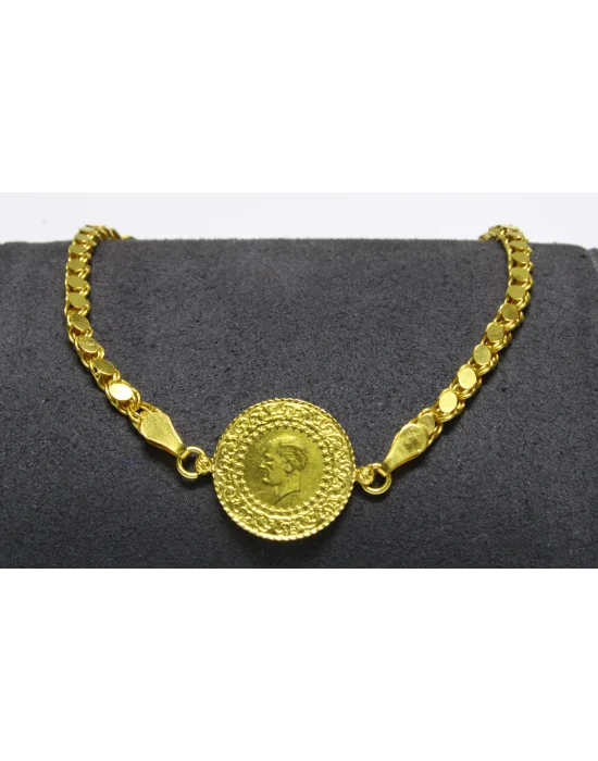 22 Ayar Altın Bileklik Künye Özel Tasarım 6.66 GR KNY4328