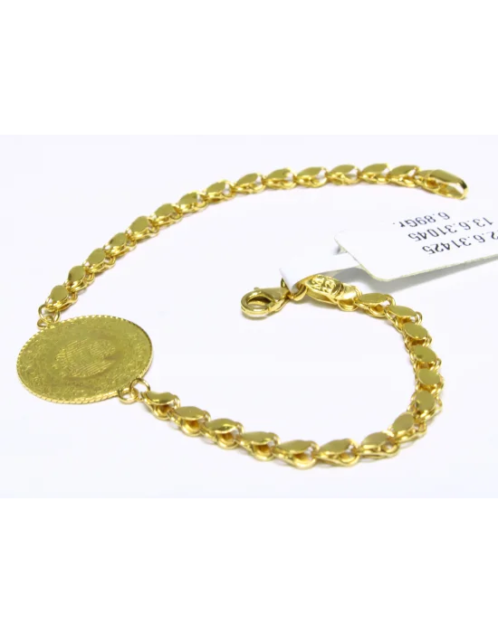 22 Ayar Altın Bileklik Künye Özel Tasarım 6.89 GR KNY4478