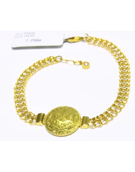 22 Ayar Altın Bileklik Künye Özel Tasarım 7.29 GR KNY1590