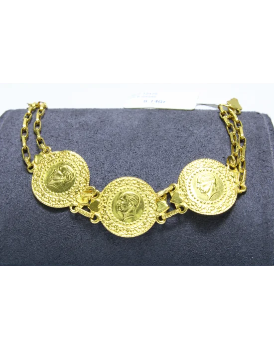 22 Ayar Altın Bileklik Künye Özel Tasarım 8.14 GR KNY1571
