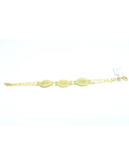 22 Ayar Altın Bileklik Künye Özel Tasarım 8.14 GR KNY1571
