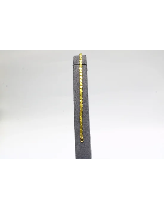 22 Ayar Altın Bileklik Künye Özel Tasarım Model 4.8 GR KNY4263