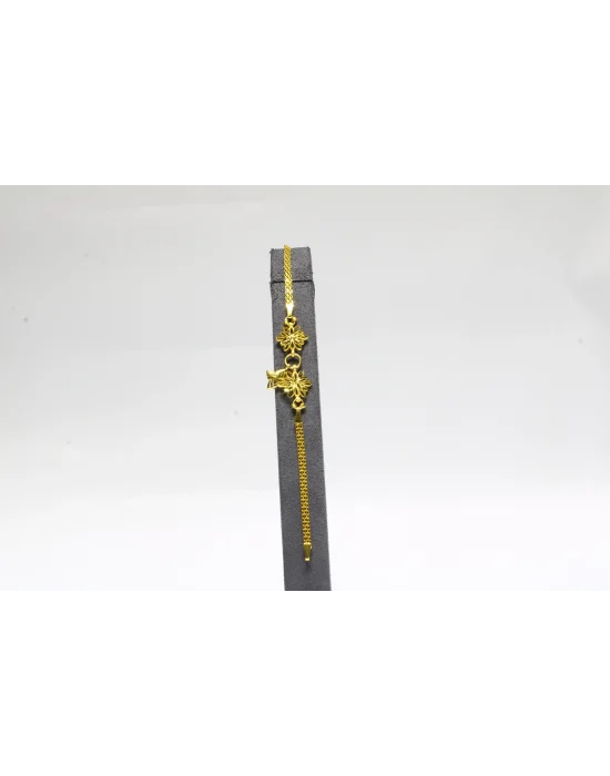 22 Ayar Altın Bileklik Künye Özel Tasarım Model 7.6 GR KNY4595