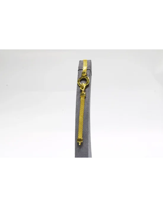 22 Ayar Altın Bileklik Künye Özel Tasarım Simgeli Model 13.6 GR KNY3479