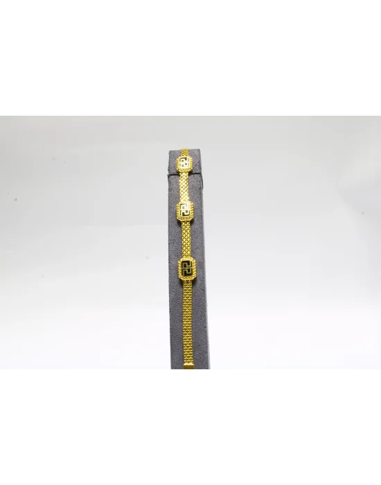 22 Ayar Altın Bileklik Künye Özel Tasarım Simgeli Model 15.07 GR KNY1909